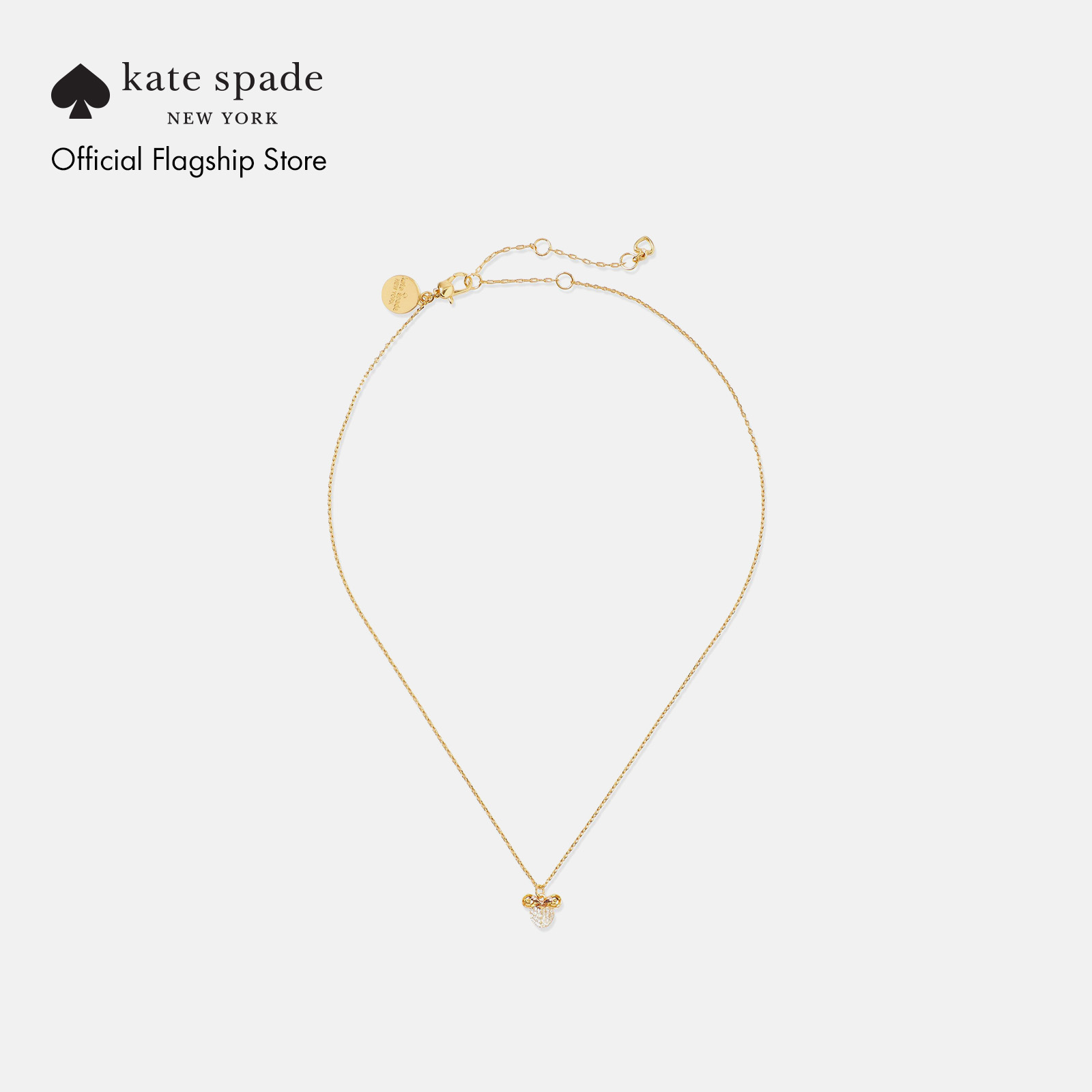 Kate Spade New York Womens Disney X Kate Spade New York Minnie Mouse Pavé Pendant