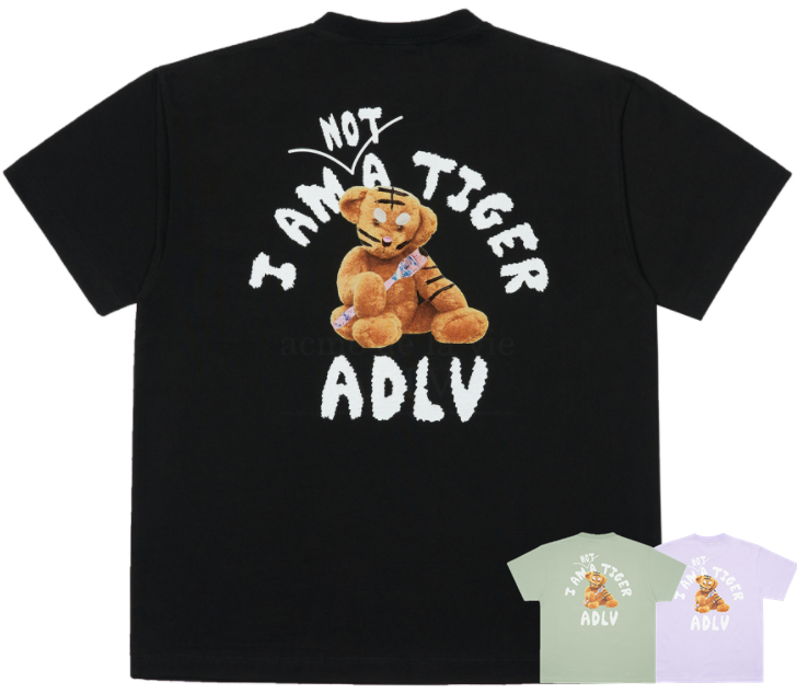 [acme de la vie] ★Different sizes★TIGER TEDDY BEAR DOLL ADLV SHORT SLEEVE T-SHIRT
