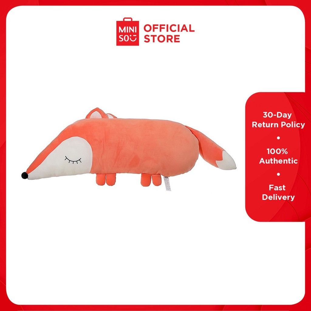 Miniso Fox Plush Toy - Stuffed Toy For Kids Gift Cute Pillow